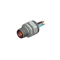 Amphenol CONEC 43-01040 ປຸ່ມຊອກ M12 ຊາຍ - HT TEMP RES SKT ມີສາຍ ຕິດຕັ້ງດ້ານໜ້າ