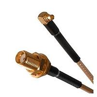 Johnson / Cinch Connectivity Solutions 415-0073-MM500 ສາຍສະບັບ RF ຕົວຕໍ່ SMA BH Jack R Ang MMCX Plug