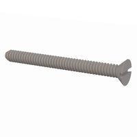 Essentra Components 020440A112 ສະກຣູຫຼັກຊອງມີລູກປຸ່ມຊອງ 82 Slotted CSK Screw, #4-40 Thread, 1 1/8 Lg