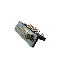 Adam Tech DB25-SH-C2A ຮອບຮອງ CONN D-SUB RCPT 25POS R/A SLDR