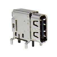 Rego Electronics 840U3CR-24A5L1CU5T41 USB Type C TYPE C Gen 2, ຕິດຕັ້ງຢູ່ຕົ້ນຕັ້ງ, SMD ທອງກະດານ 24 ແພັດ