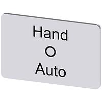 SIEMENS 3SU19000AD810DD0 ປ້າຍປະກັດ, ມື O ອັດໂຕ INSCR. LABEL,SILV 17.5X27MM, ມື O ອັດໂຕ