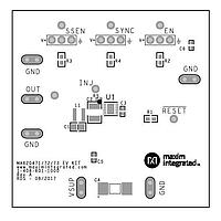 Analog Devices MAX20471EVKIT# ຕົວຄວບຄຸມແຮງໂຕລະສະ - ຕົວຄວບຄຸມສະຫວັດດີງລົດຍນຕະຫລາດ 2.2Mhz 5V/0.5A Sync Boost Con