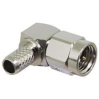 Linx Technologies - TE Connectivity CONSMA012-R58 ຕູ້ສະຫນອງ SMA Mal R Angle Cbl End Crimp-RG-58 Cbl