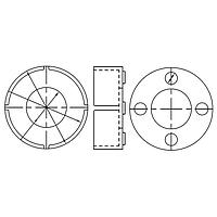 BIVAR CI-192-050-3 Crystal Crystal Insultr Tabs 2-Lead Nylon ສີຂາວ