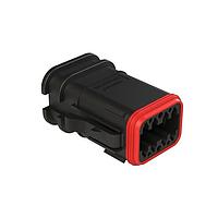 Amphenol SINE Systems AT06-08SB-OMBLK ປຸ່ມຕໍ່ຕ່າງ 8 ຂາ ປຸ່ມປອກກອງທີ່ມີການຄຸ້ມຄອງດ້ວຍວັດຖຸຫຼາຍຊັ້ນ, ສີດໍາ