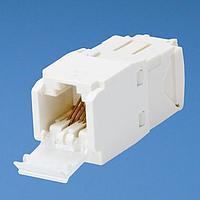 Panduit CJD688TGAW ຕູ້ເຊື່ອມຕໍ່ແບບມົດູລາ / ຕູ້ເຊື່ອມຕໍ່ Ethernet Mini-Com Shuttd Mod Cat 6 UTP 8