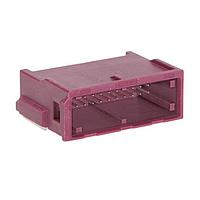 Molex 206958-5204 Headers ConnTAK50 Hdr DR RA Surface Mount 22 CKT / 20 Circuit Usable Key D Violet