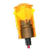 Dialight 654-1303-103F ອິນດິເຄເຕີ 0.5in FLT SNAP YW 12VDC W/LEADS