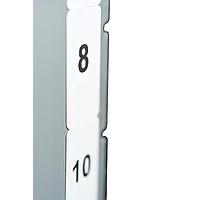 HellermannTyton 596-00382 ແທັກຟເຟດ Phase label, 1" x .5", PET, ສີຂາວ, 2500/ມໍ