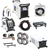 GYS PACK NEOPULSE 400 G W4 ຊຸດເຄື່ອງເຊື່ອມ MMA, TIG, MIG/MAG (3ph; 400V; 10-400A; Pallet Trolley)