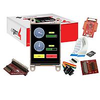 4D Systems SK-gen4-24DT-PI ຊຸດເລີ່ມຕົ້ນເຄື່ອງມືພັດທະນາຈໍສະແດງສຳລັບ gen4-uLCD-24DT-PI ມີ 4D Serial Pi Adaptor, 4D-UPA, ບັດ microSD ອຸດສາຫະກຳ 4GB, ສາຍ FFC 150 mm, ສາຍຮິບ 5 ທາງ ຜູ້ຍິງ-ຜູ້ຍິງ ມີຕົວແປຜູ້ຊາຍ-ຜູ້ຊາຍ