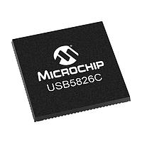Microchip Technology USB5826C-I/KD ຕົວຄວບຄຸມ Hub USB3.2 Gen 1/ 5 Gbps, 6 ພອດ Smart Hub/Feature Controller, USB C Mux, USB Type A ພອດ ສໍາລັບ Upstream, 2 ພອດ Type C ສໍາລັບ Downstream