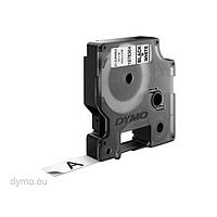 DYMO 63020699 ທົນທານ D1 tape ສີດໍາ / ສີຂາວ (12mm x 5m)